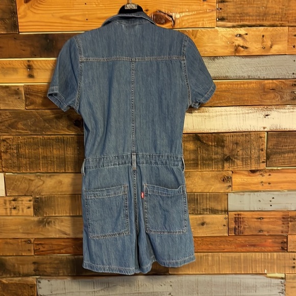 NWT Levi’s jean Denim Short Romper - Picture 7 of 10